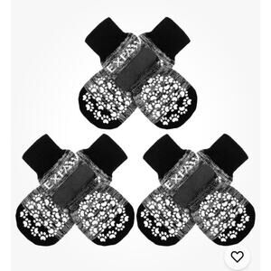 Anti Slip Dog Socks Shoes Booties Paw Protectors double sides Traction Control M